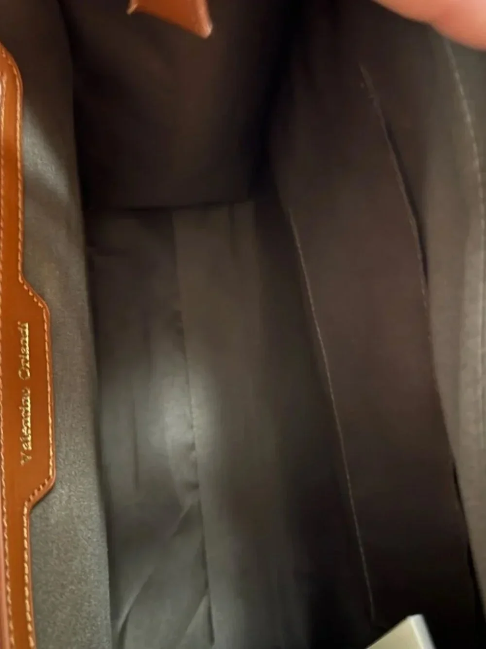 Valentino Orlandi XL Brown Monogram Canvas Messenger Tote MSRP - $299